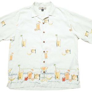 Tommy Bahama Silk Hula Hawaiian Shirt - Mens Large